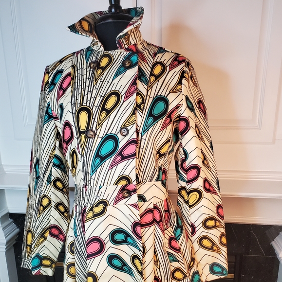 AFRICAN PRINT COAT - Picture 6 of 10